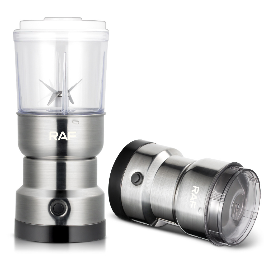 Máy xay điện RAF Máy xay khô Cốc xay nhẹ gia dụng Máy xay hạt cà phê cầm tay