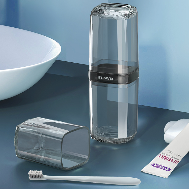 Bộ đồ vệ sinh cá nhân du lịch, cốc đựng nước súc miệng, hộp đựng bàn chải đánh răng, đồ vệ sinh du lịch, hộp đựng bàn chải đánh răng cầm tay