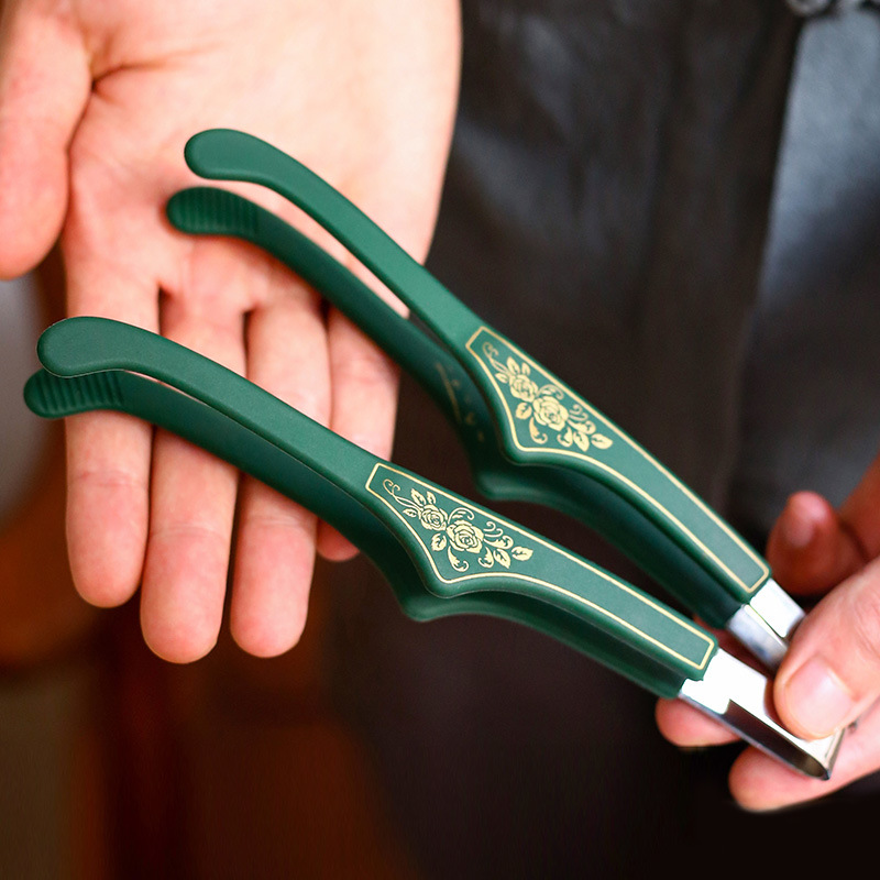 Kẹp trà inox silicon Phụ Kiện Dụng cụ pha trà Kung Fu tách trà chống trượt kẹp trà kẹp kẹp trà đạo dụng cụ pha trà đạo