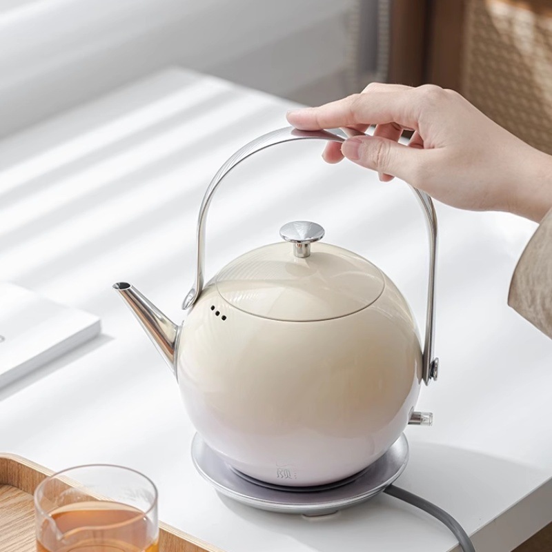 Ấm đun nước mới Jiyan 2024, ấm đun nước điện bằng thép không gỉ 304 giá trị cao đặc biệt để pha trà