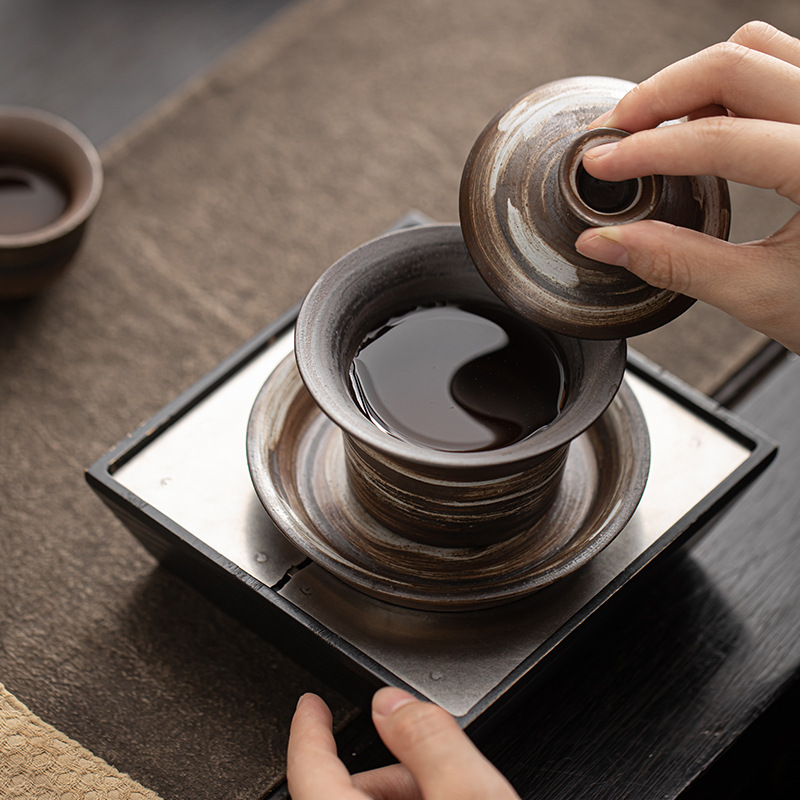 Dụng cụ pha trà Kung Fu gốm sứ cổ điển cỡ lớn dùng trong gia đình