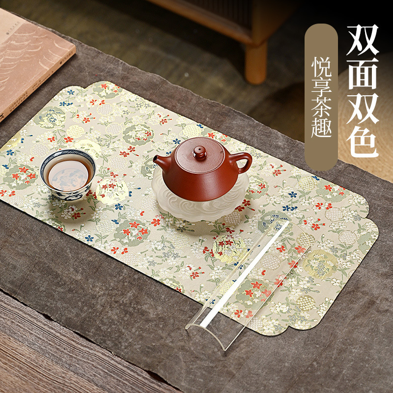 Da'antang giữa phong cách thổ cẩm chủ nhân chiếu trà chiếu dệt vải nghệ thuật cổ điển khăn trải bàn ăn chiếu cách nhiệt Khăn trải bàn cờ