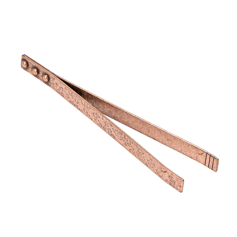 Kẹp trà bằng đồng vân búa kẹp rửa chén kẹp trà kẹp trà kẹp trà bằng đồng kẹp trà phụ kiện trà đạo sáu quý ông