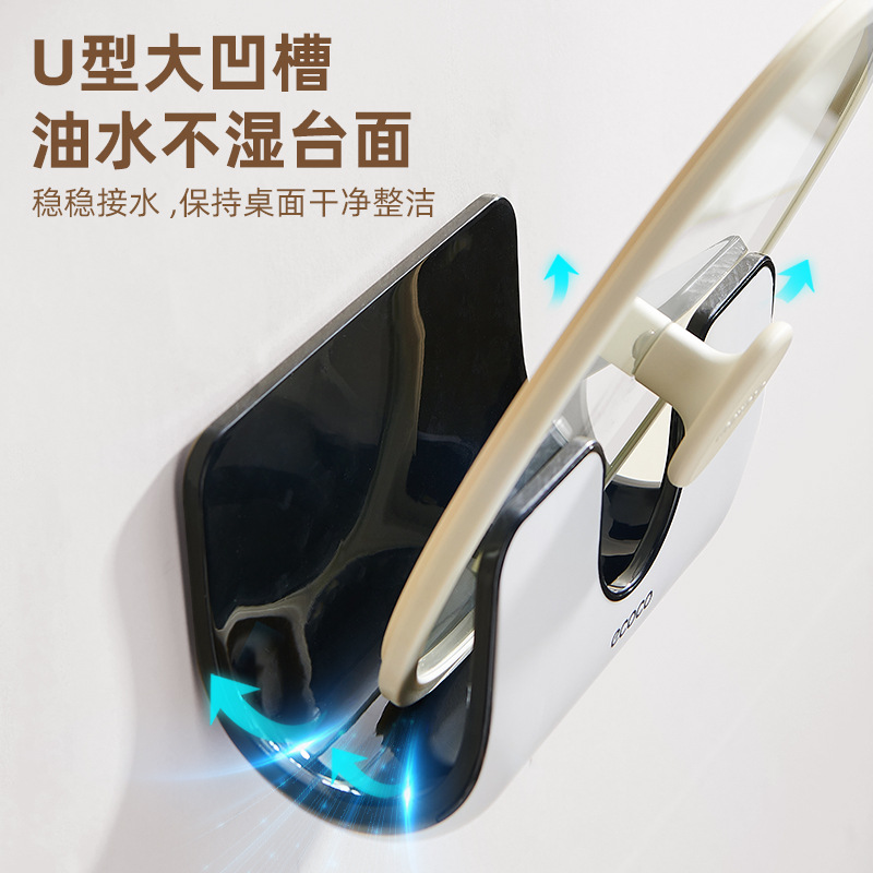 Giá để nắp nồi kiểu treo tường không đục lỗ nhà bếp kiểu ngồi gia dụng giá để nắp nồi hiện vật giá để đồ trên tường