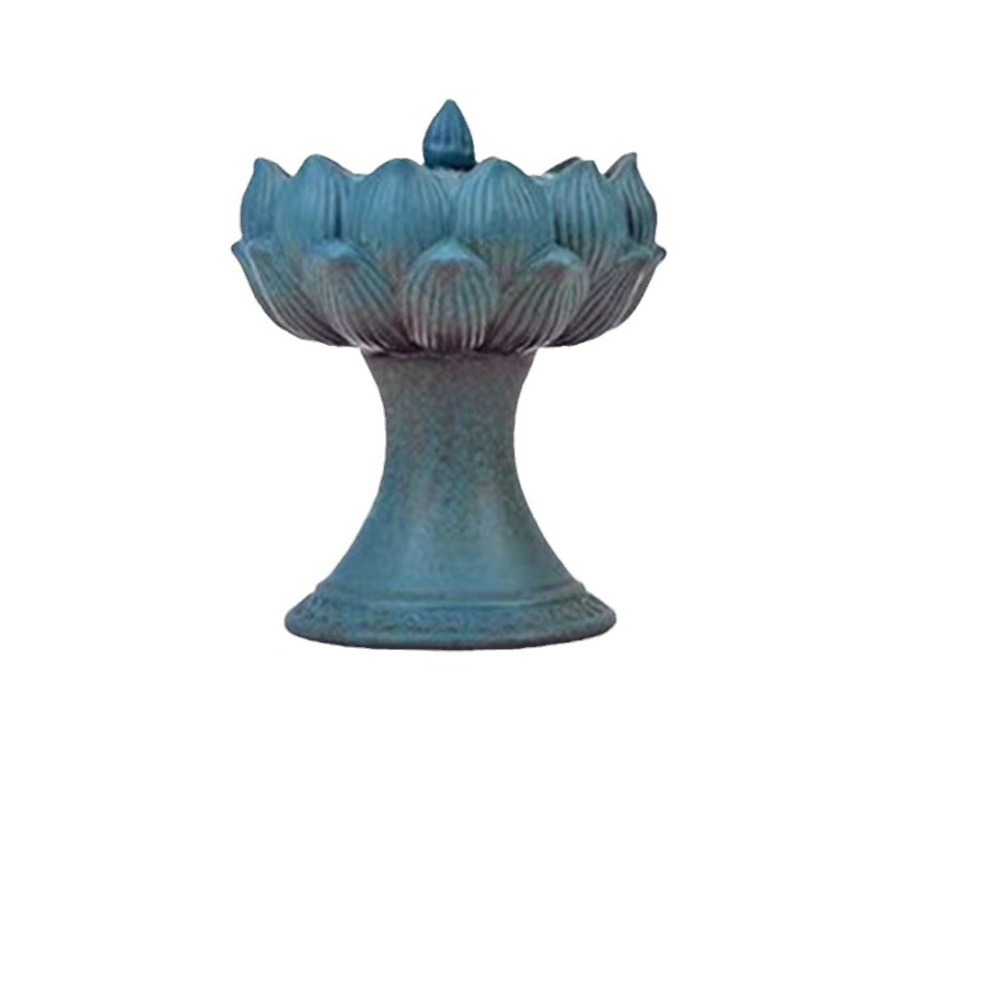 Lò nung gốm sứ đổi đèn Baolian Lư xông hương Đĩa Gia dụng cổ Lư xông hương trà đạo sáng tạo hoa sen thủ công mỹ nghệ gia dụng