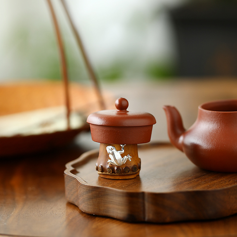 Bán buôn Trung Quốc tre thủ công nắp ấm pha trà khay trà nắp trà đồ trang trí kiểu Nhật Phụ Kiện Bộ trà đạo cao cấp