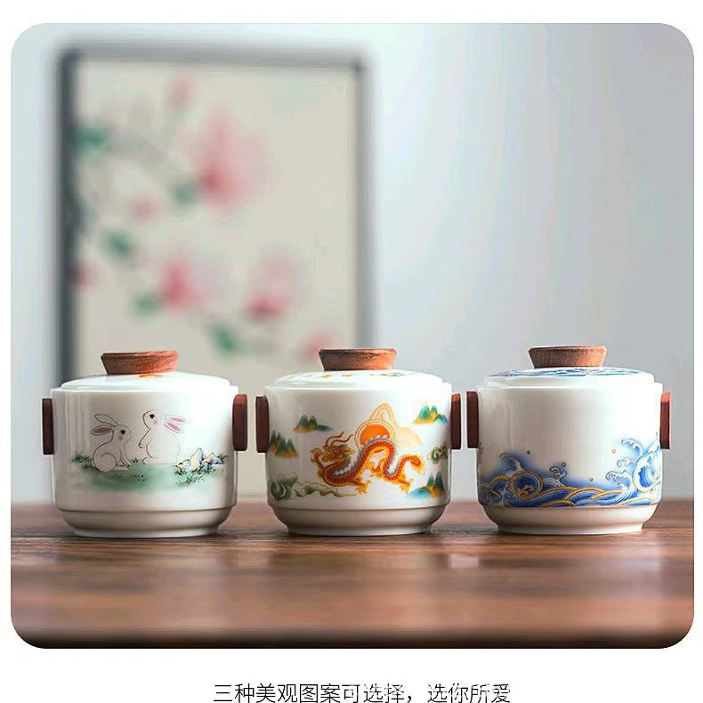 Bộ quà tặng sự kiện ngày lễ khác nhau Bộ Trà Ngọc cừu sang trọng nhẹ phong cách quốc gia bán buôn logo in phong cách