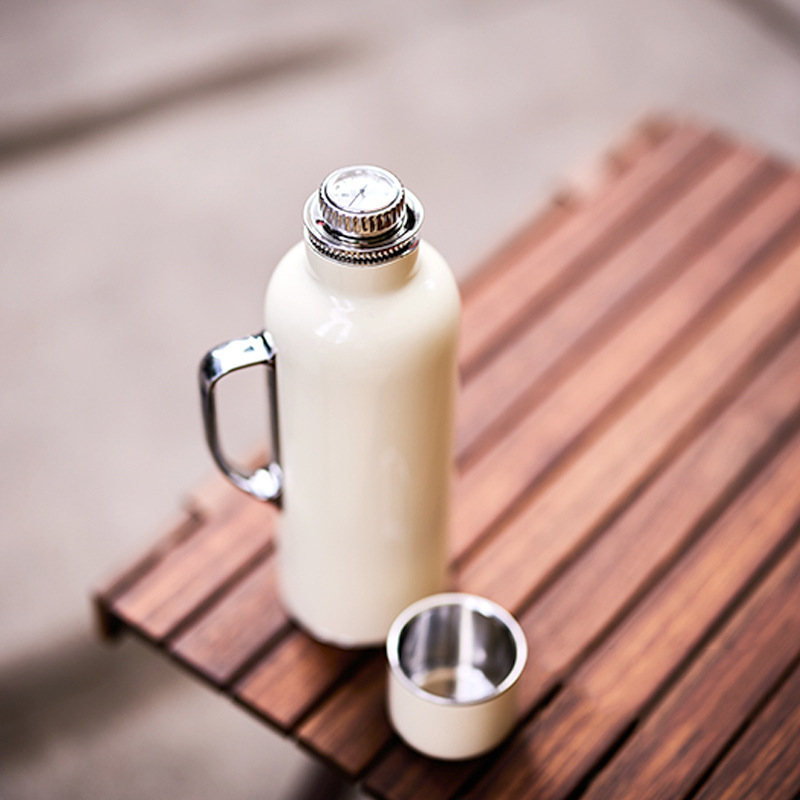 Bình gia truyền Bình giữ nhiệt cổ điển kiểu Trung Quốc Bình giữ nhiệt gia dụng Bình trà hầm inox văn phòng kinh doanh