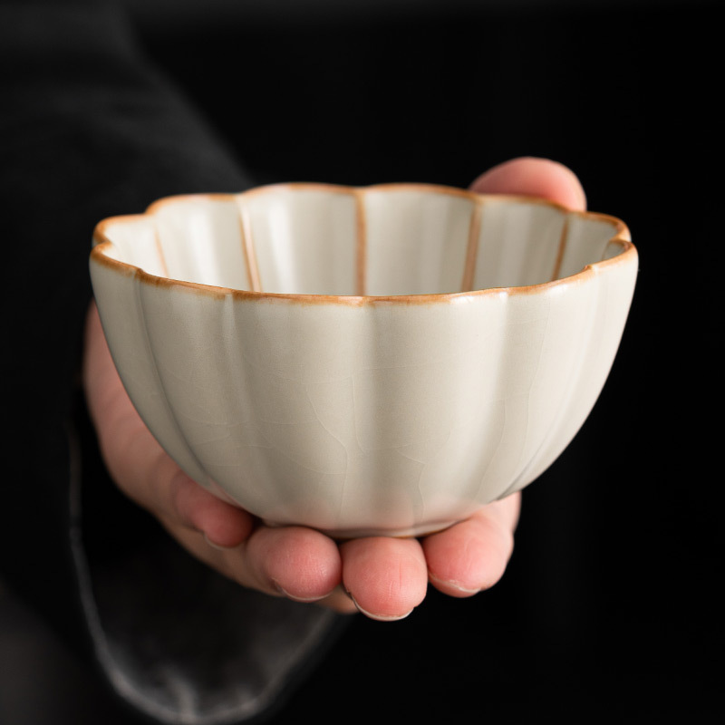 Cốc chủ nhân Ru Kiln cốc đơn cốc trà gốm sứ gia dụng cốc trà cá nhân tách trà Bộ Trà Công Phu cốc trà