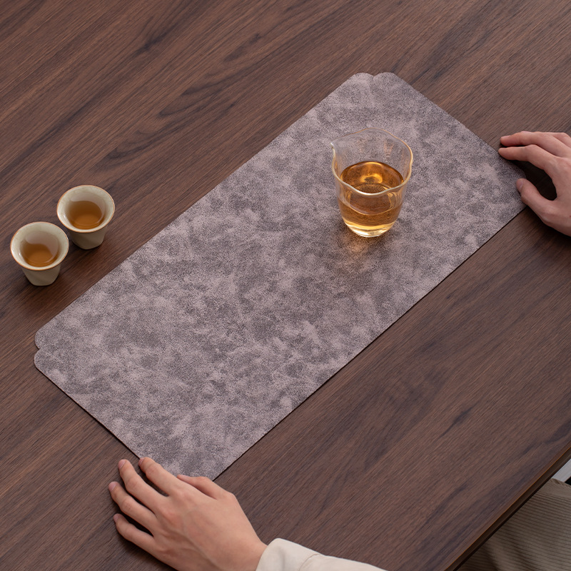Bàn trà bổ sung sợi nhỏ cao cấp cổ điển hai mặt bàn trà phong cách Trung Quốc mới khăn trà vải cotton chống thấm nước phong cách Nhật Zen