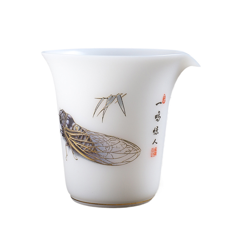 Guo Zhibao Gongdao Cup Gốm sứ cao cấp Băng ngọc sứ nấu trà chay Bộ trà Kung Fu bom tấn Biển trà đơn