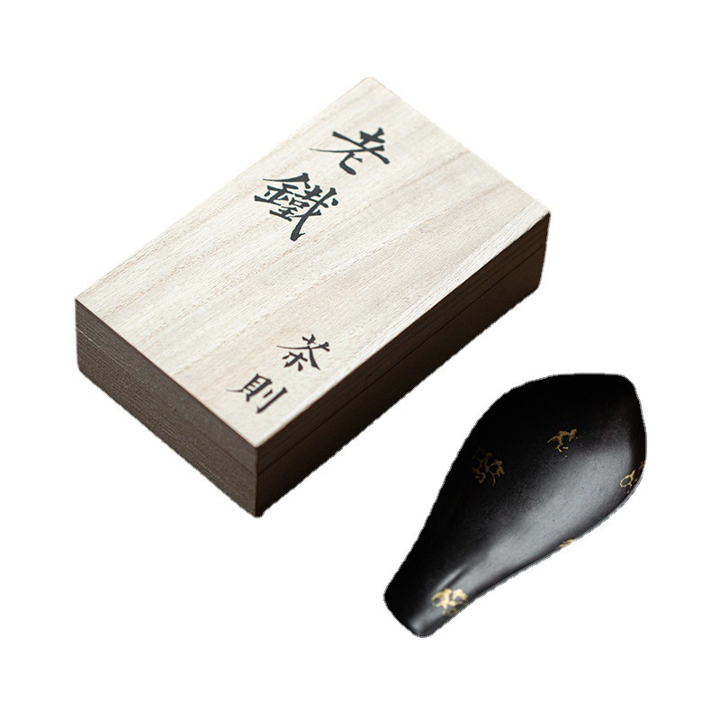 Bán buôn thủ công đặt hàng trà vàng sắt cũ trà sen Phụ Kiện Bộ trà muỗng cà phê thưởng thức trà sen đánh thức trà sen trà đạo sáu quý nhân