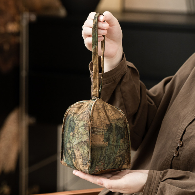 Túi lưu trữ sợi Xiangyun Qianli Jiangshan Kuaike Túi xách ngoài trời Túi đựng trà Trung Quốc Túi du lịch Túi xách tay