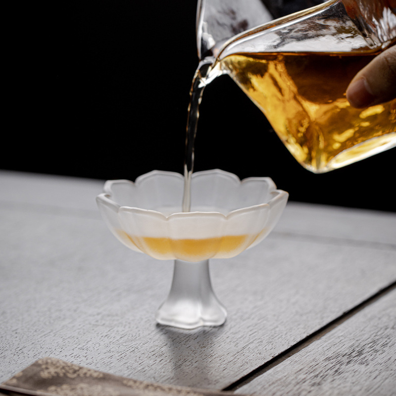 Cốc trà Kung Fu thủy tinh chống bỏng tối giản hiện đại cốc chủ nhân cốc đơn cốc trà sản phẩm gia dụng cốc uống trà cá nhân