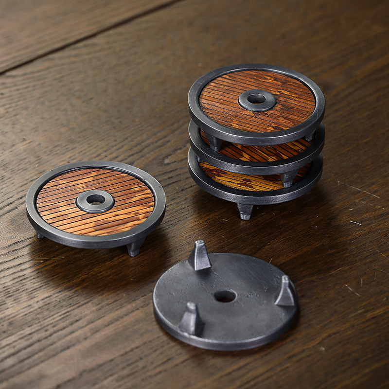 Mai Phi tre thiếc nắp ấm trà nắp ấm tử sa khung Nắp trà đạo Retro Thiền phụ kiện Trà Công Phu