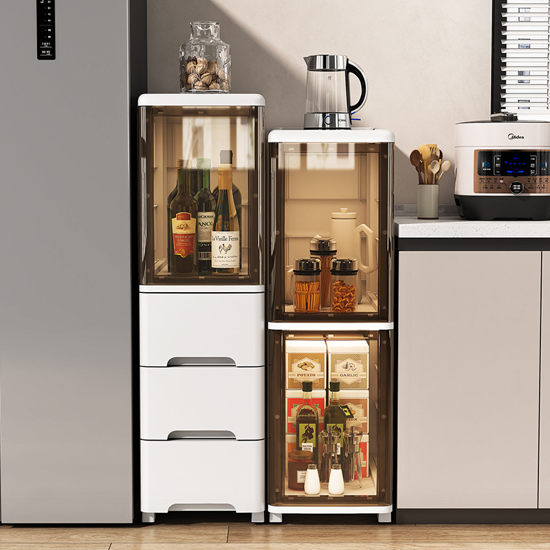 Giá để đồ khe rộng 20-36cm, tủ đựng đồ phòng tắm kiểu cửa mở, tủ đựng đồ nhà bếp, khe hẹp