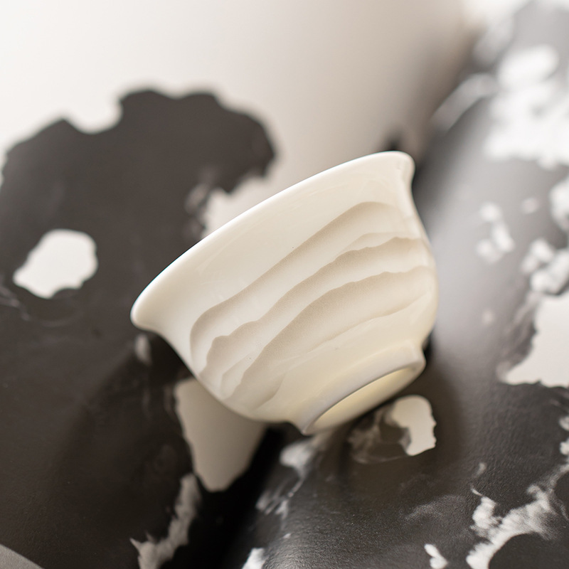 Mỡ cừu, Ngọc Bích, mực sứ, tách trà Kung Fu núi xa, uống trà gia dụng, cốc chủ nhân, cốc Luohan, cốc cá nhân, cốc đơn, cốc trà