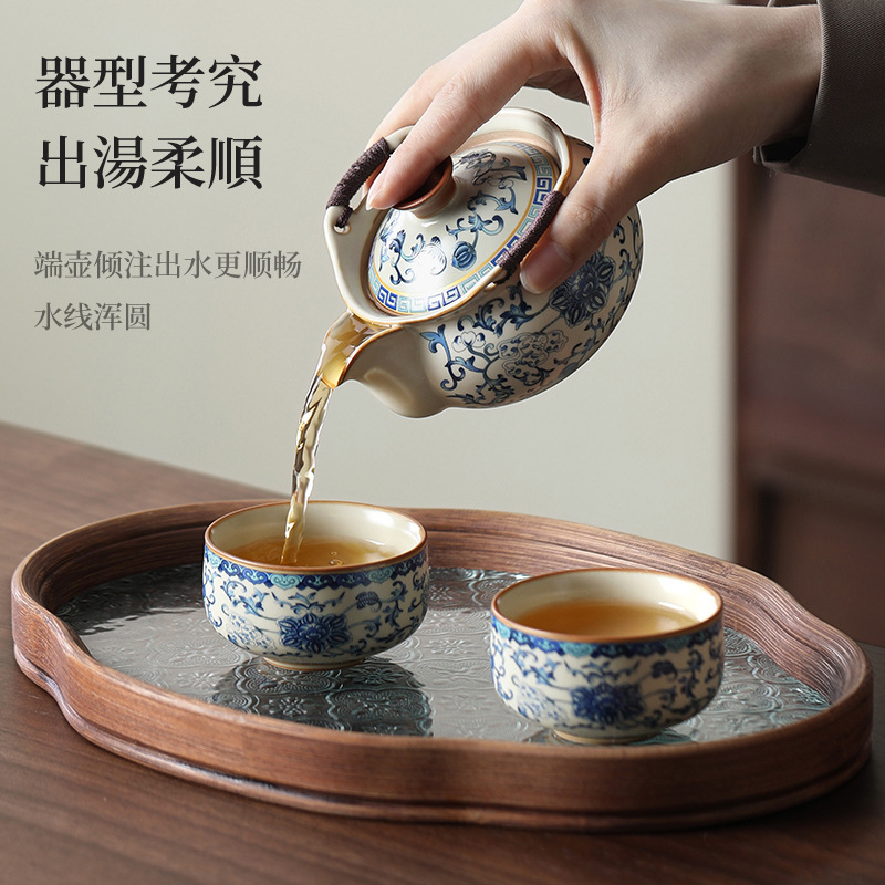 Cốc trà chén trà chén trà gia dụng chống bỏng cỡ lớn cao cấp cốc trà chén trà chén trà có nắp đậy