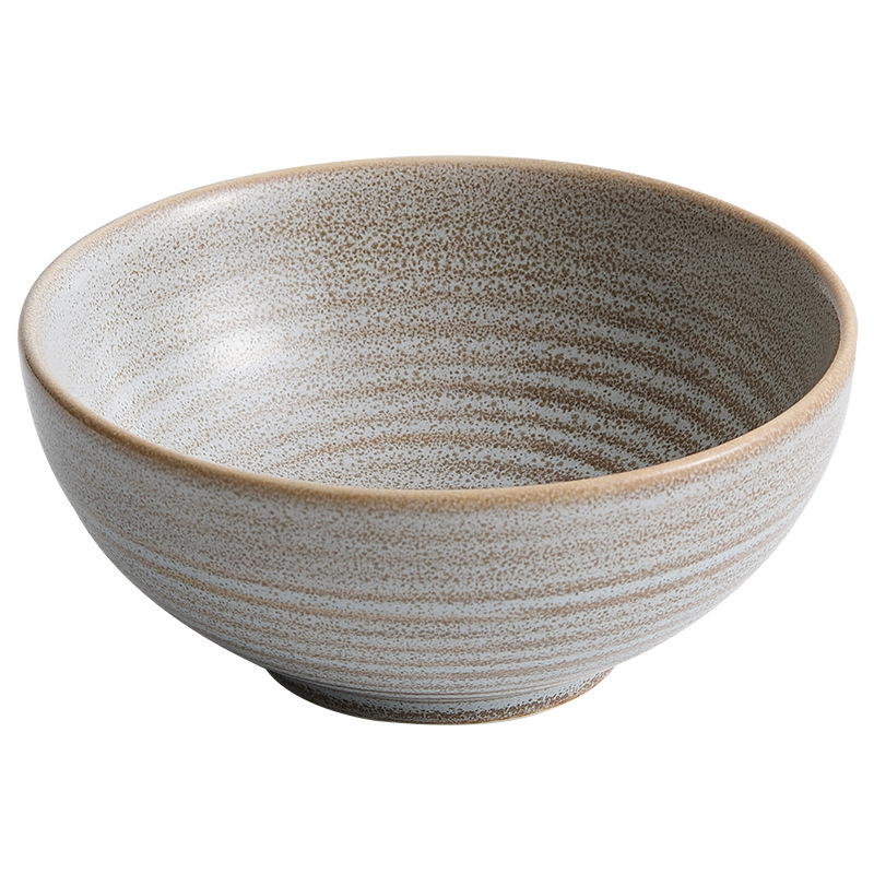 Lò nung biến màu trà ren gốm bát cơm gia dụng Bát xô bát nhà hàng Nhật Bản bát lớn bát súp bát mì Bát salad