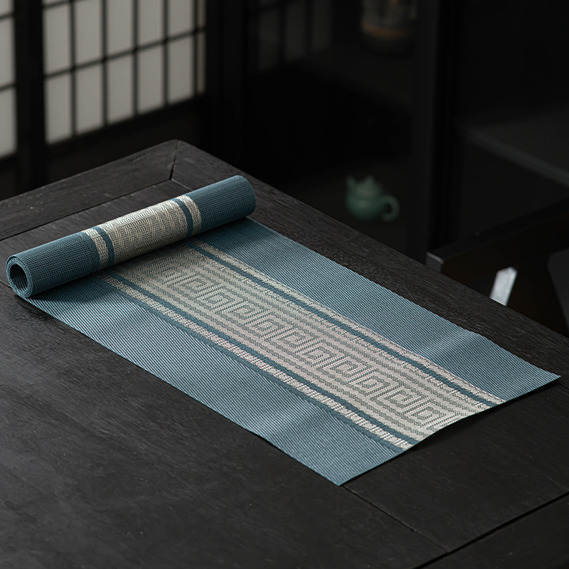 Biểu ngữ bàn kiểu Trung Quốc mới biểu ngữ bàn trà không thấm nước biểu ngữ bàn trà biểu ngữ bàn trà bàn trà biểu ngữ phong cách Mỹ khăn trải bàn dài sang trọng nhẹ