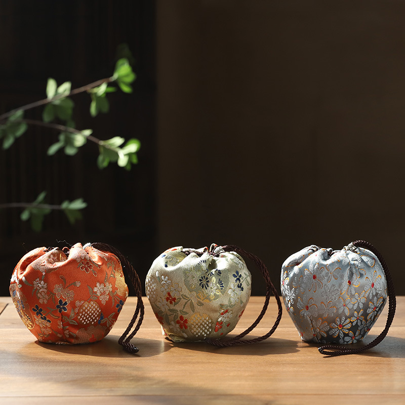 Tách trà túi đựng đồ cá nhân cốc đơn túi đựng cốc cốc chủ nhân dụng cụ trà Kung Fu túi xách tay bán buôn phụ kiện trà đạo