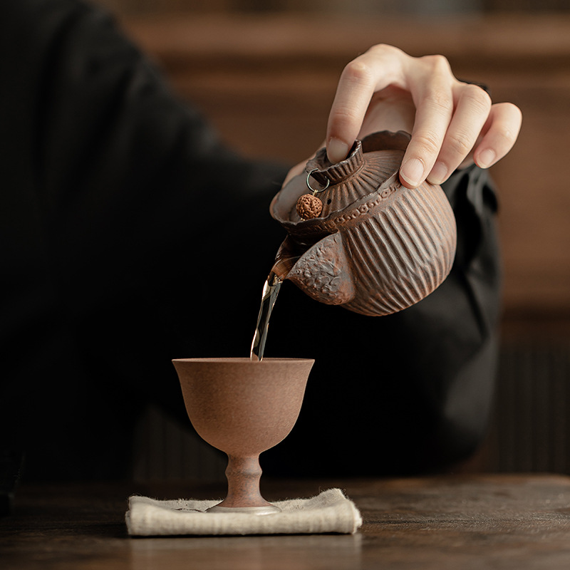 Bình đá cổ bình đựng trà thủ công cổ điển dụng cụ trà Kung Fu Trung Quốc gia dụng bình đơn gốm sứ dung tích lớn