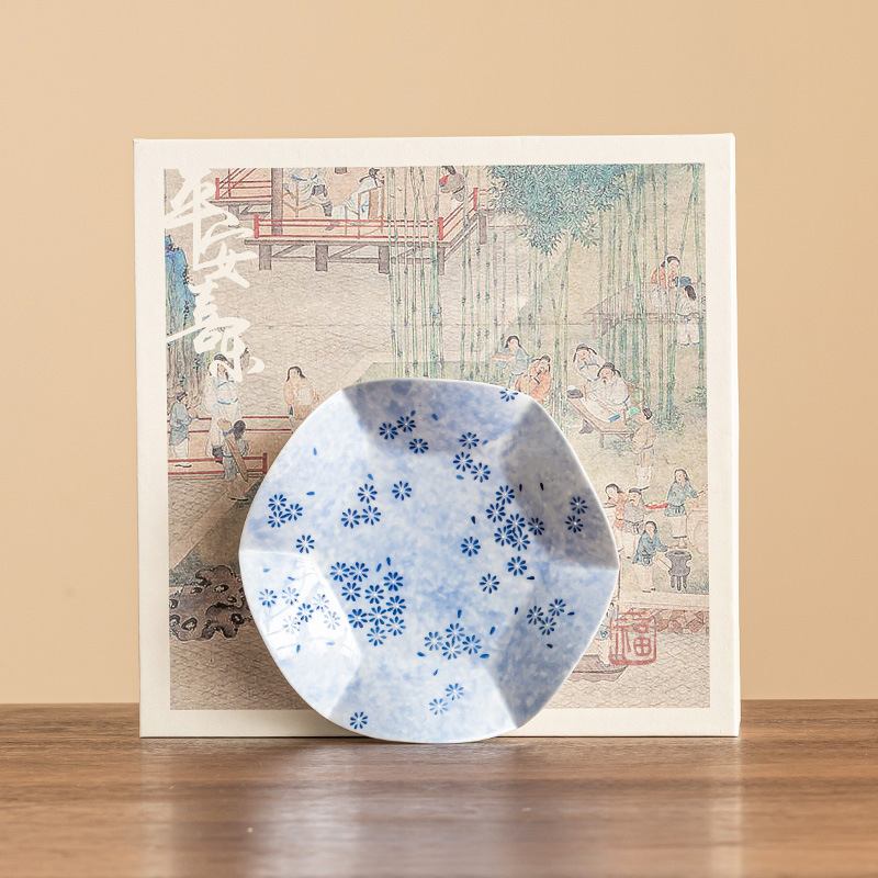 Bình đựng lá sen cúc xanh, khay trà pha khô bằng gốm sứ, lót ly, phụ kiện trà đạo, đồ trang trí bàn trà sáng tạo, lót ly, lót ấm