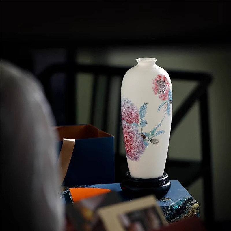 Ngọc bích ngọc bích sứ gỉ hoa bình hoa cao cấp phòng khách nghiên cứu văn phòng đồ trang trí văn phòng cắm hoa trang trí nhà quà tân gia