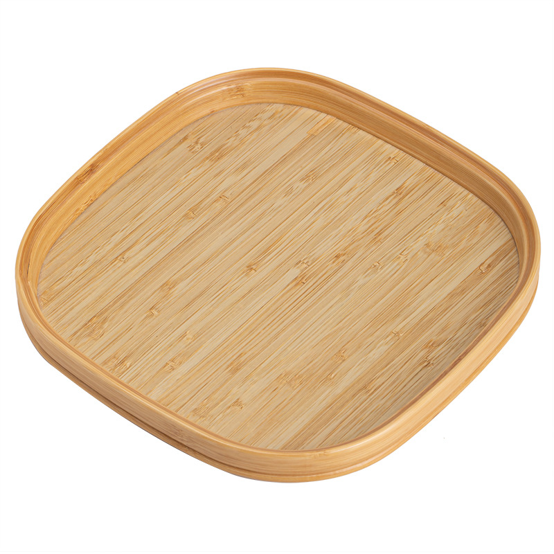 Khay giải khát khay trà hoa thu hải đường cổ điển khay trà bằng tre khay pha trà khô khay đựng trái cây khay đựng đồ trên bàn