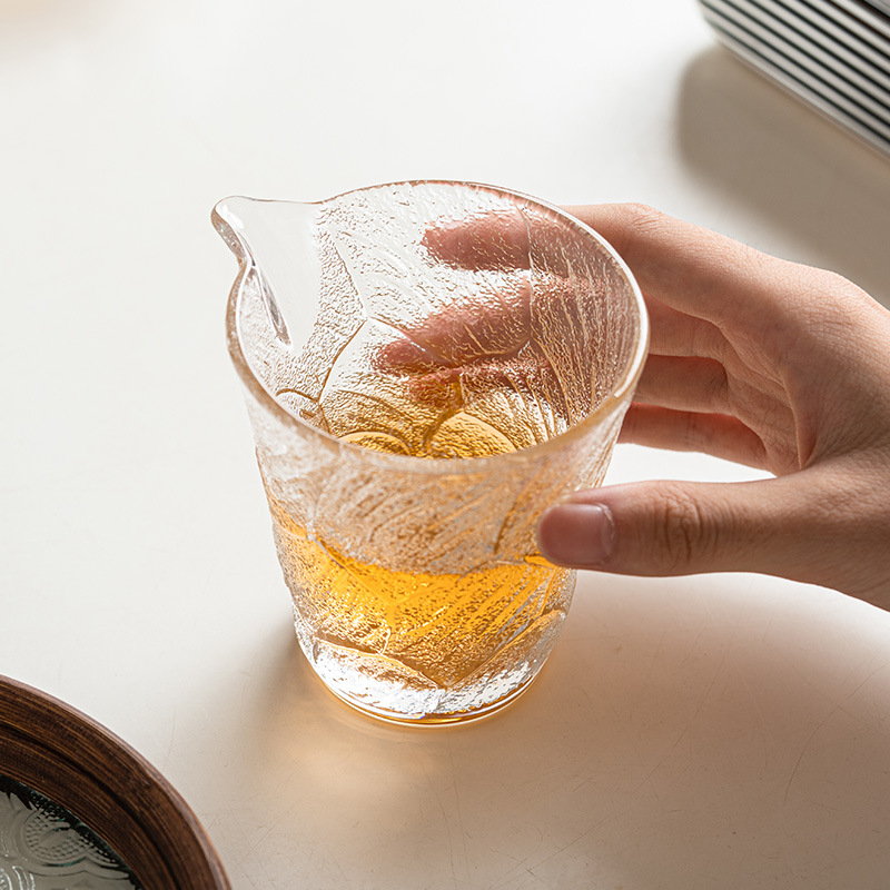Pha lê Yunwu Trà Biển Đường Cốc Thủy Tinh Cao Cấp Phụ Kiện Bộ Trà Kung Fu Dụng cụ Chia Trà Gia Đình Cốc Công cộng
