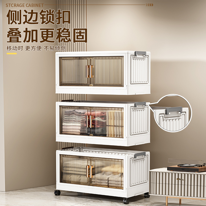 Tủ lưu trữ gấp rộng 40-75 tủ quần áo trẻ em nhiều lớp có cửa tủ hai cửa tủ tủ nhựa