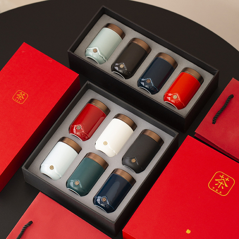 Bình đựng trà văn hóa và sáng tạo Tử Cấm Thành, bình đựng trà cỡ nhỏ bằng gốm sứ gia dụng, đồ trang trí cao cấp sáng tạo, bình kín cầm tay