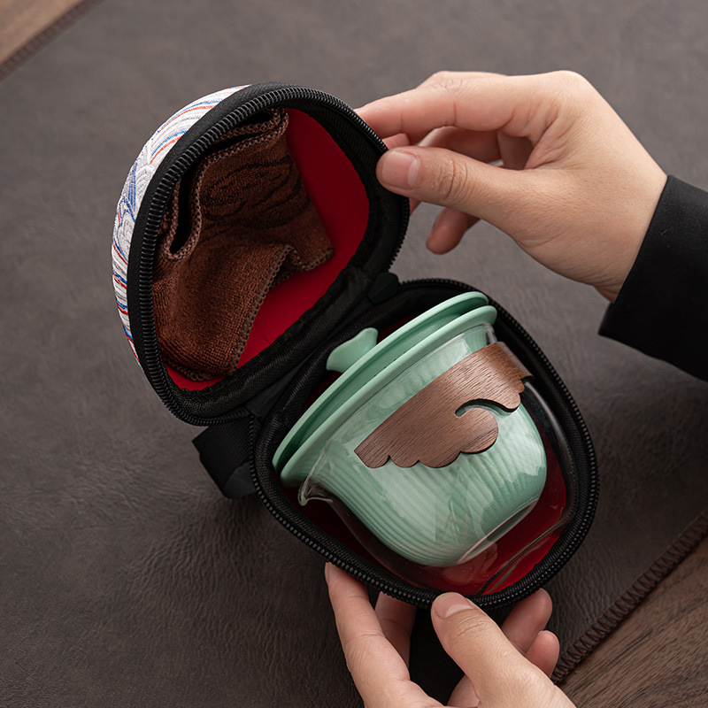 Bộ lưu trữ du lịch Tử Cấm Thành nhỏ Thủy tinh chịu nhiệt cầm tay