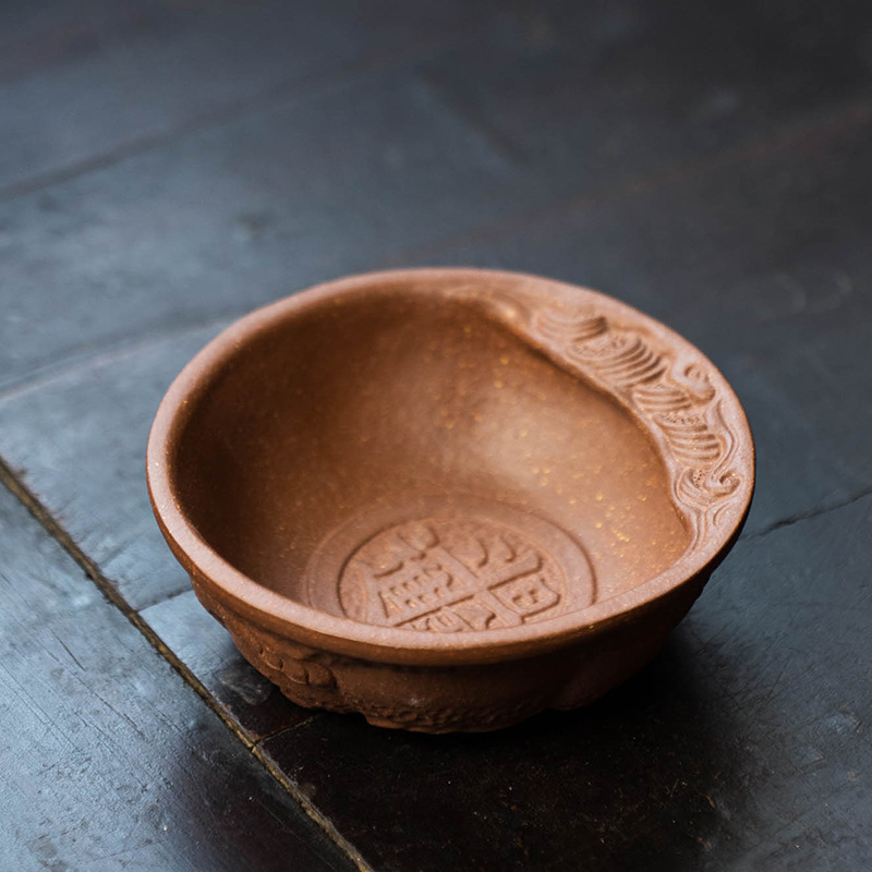 Cốc cát tím, cốc chủ, tách trà, tách trà, tách trà Pixiu, Cóc vàng, cốc may mắn, Bộ trà may mắn, Bán Buôn