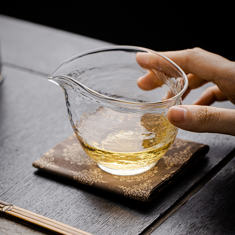 Oantang bán buôn cốc công bằng mặt trăng phong cách Nhật Bản cốc thủy tinh dày chịu nhiệt Borosilicat cao phân chia Phụ Kiện Bộ trà