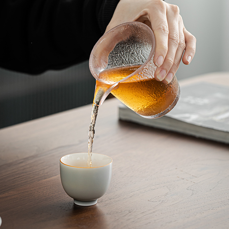Cốc công bằng thủy tinh borosilicate phong cách Nhật Bản cốc công cộng thủy tinh dày tách trà Bộ trà Kung Fu