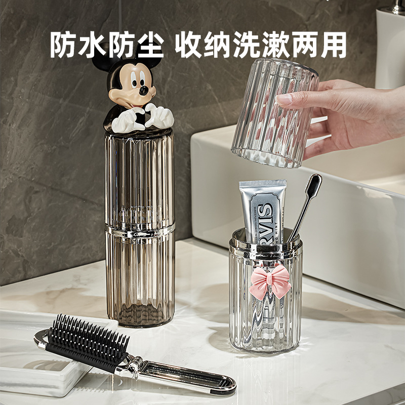 Cốc vệ sinh du lịch sang trọng ánh sáng bydoll, bàn chải đánh răng, kem đánh răng, hộp đựng đồ, cốc đựng đồ đánh răng cầm tay, cốc đựng răng, cốc súc miệng