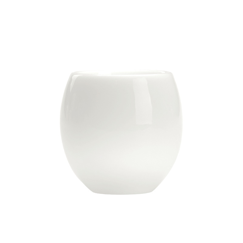 Cốc Trà Ngọc Bích mỡ cừu loại băng Cốc sứ trắng cốc chủ nhân cốc cá nhân cốc đơn Bộ trà Kung Fu Quà Tặng cốc hình quả trứng cốc trà