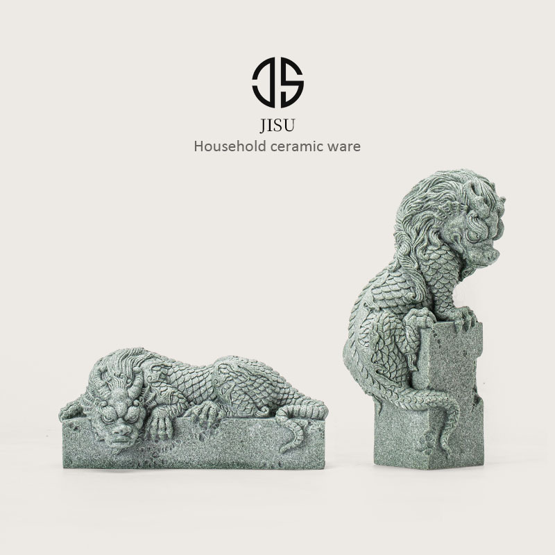 Đá sa thạch xanh thủy triều quốc gia Wolong để bàn lối vào phòng khách đồ trang trí nhỏ sáng tạo bể cá chìm nước trang trí cảnh quan nhà phố chiêu tài