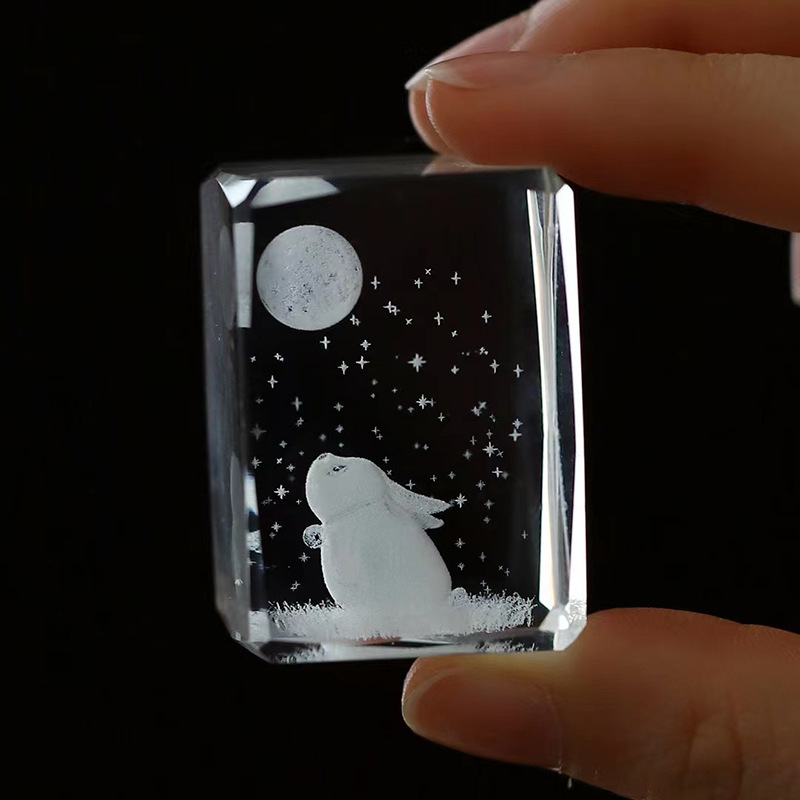 Bán buôn thủy tinh pha lê Mochizuki thỏ nắp ấm trà nắp ấm trà nắp ấm trà nắp ấm