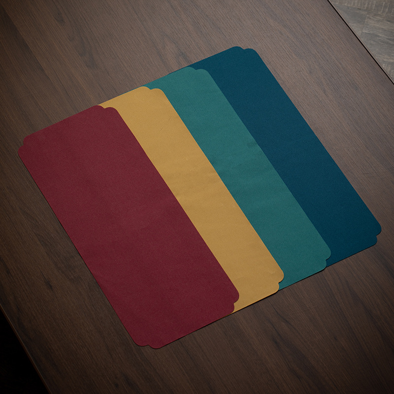 Ghế trà gấm dệt kim phong cách dân tộc cổ điển Ghế trà sợi mây thơm Bàn trà nghệ thuật Trung Quốc Cờ bàn trà đệm vải nghệ thuật khăn trà vải trà