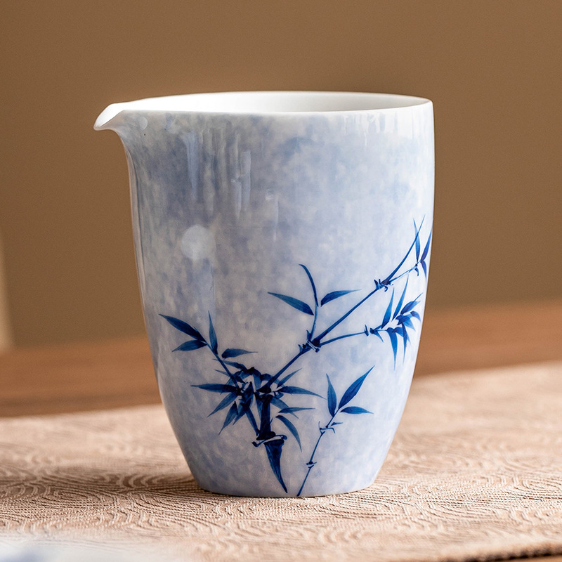 Cốc công thức bằng tre mực vẽ tay, cốc pha trà bằng gốm, cốc pha trà gia dụng, dụng cụ pha trà Kung Fu, cốc pha trà nhiệt độ chịu nhiệt