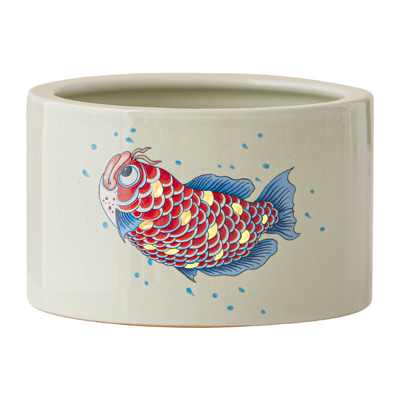 Màu xám thực vật, đồ cổ Jianshui, Jinyumantang, rửa cốc, rửa cốc, rửa bút, thùng bã trà, thùng trà, phụ kiện trà đạo