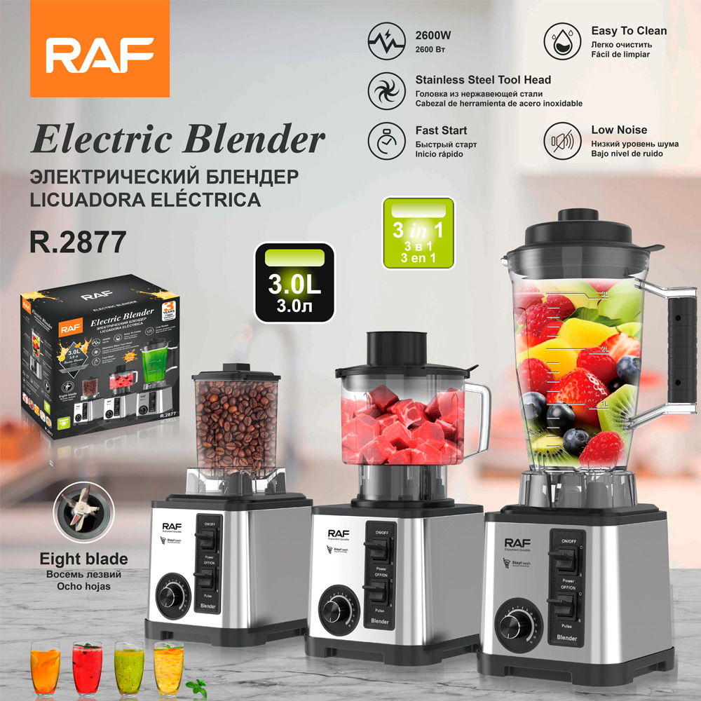 Máy nấu ăn gia dụng đa chức năng xuyên biên giới tiêu chuẩn Châu Âu RAF, máy xay thịt, máy xay, máy xay, máy ép trái cây ba trong một