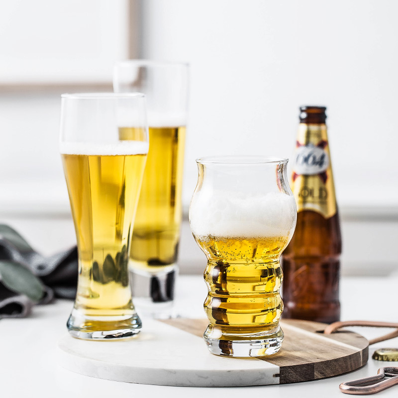 [Giảm giá thông quan đặc biệt] Cốc bia thủ công cốc thủy tinh sáng tạo gia dụng cốc cốc đựng bia tươi dung tích lớn
