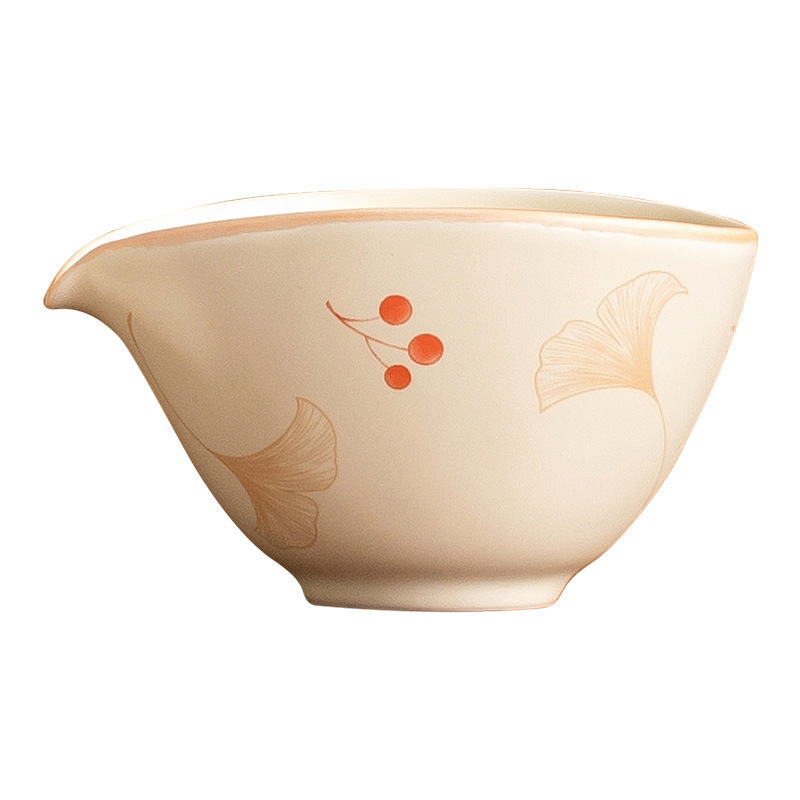 Cốc công bằng bạch quả màu be cốc công bằng gốm mẫu mới 2025 cốc đồng phục tách trà cốc đồng phục gia dụng biển trà cốc đồng phục chịu nhiệt