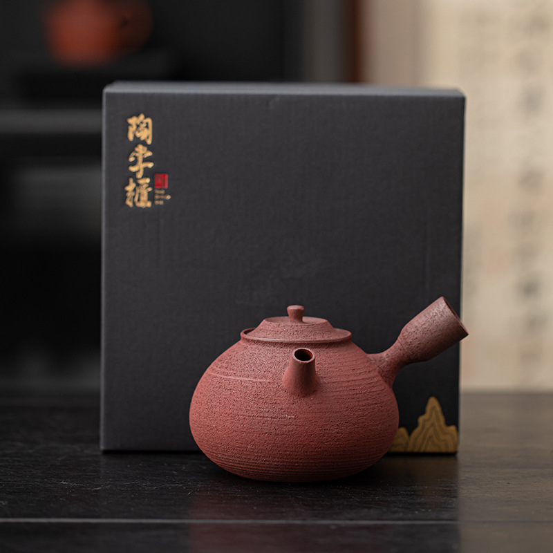 Bộ bếp than bùn đá cũ, bếp bọc gốm cổ điển, dụng cụ pha trà kung fu ngoài trời gia dụng, bếp đun nước, tay cầm bên ấm trà