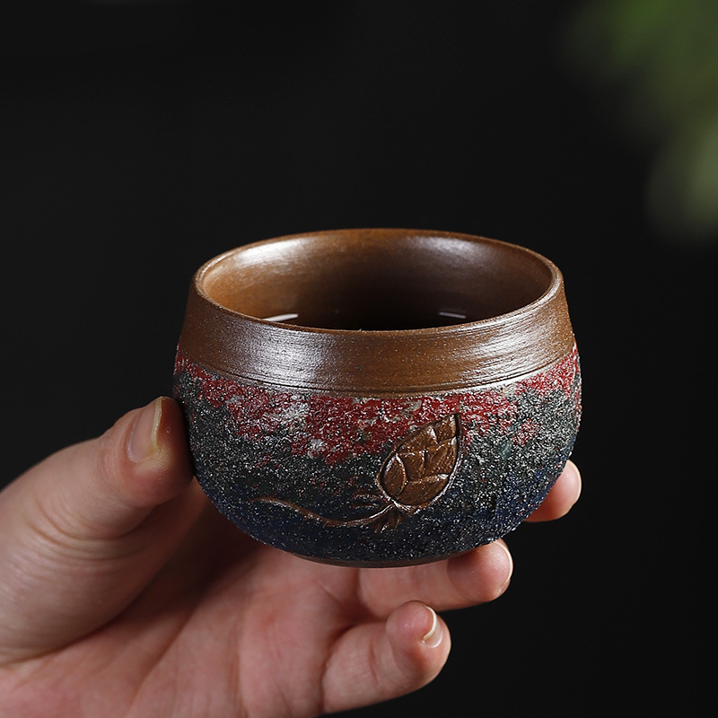 Bộ trà Kung Fu cổ điển, cốc chủ sở hữu, bình gốm vẽ mỏ đá, Lin Sihuai, bậc thầy thủ công, thiết kế ban đầu, tách trà cá nhân