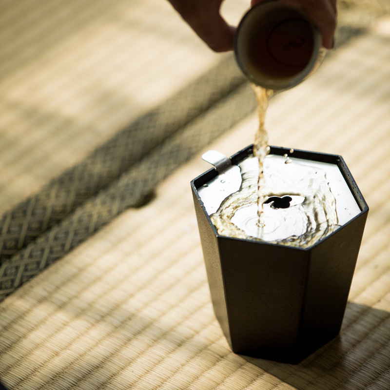 Nhà Máy Bán buôn sắt rèn Jianshui retro nhỏ bong bóng khô Bộ trà Kungfu Thùng bã trà bát nước rửa trà đạo phụ kiện rửa trà