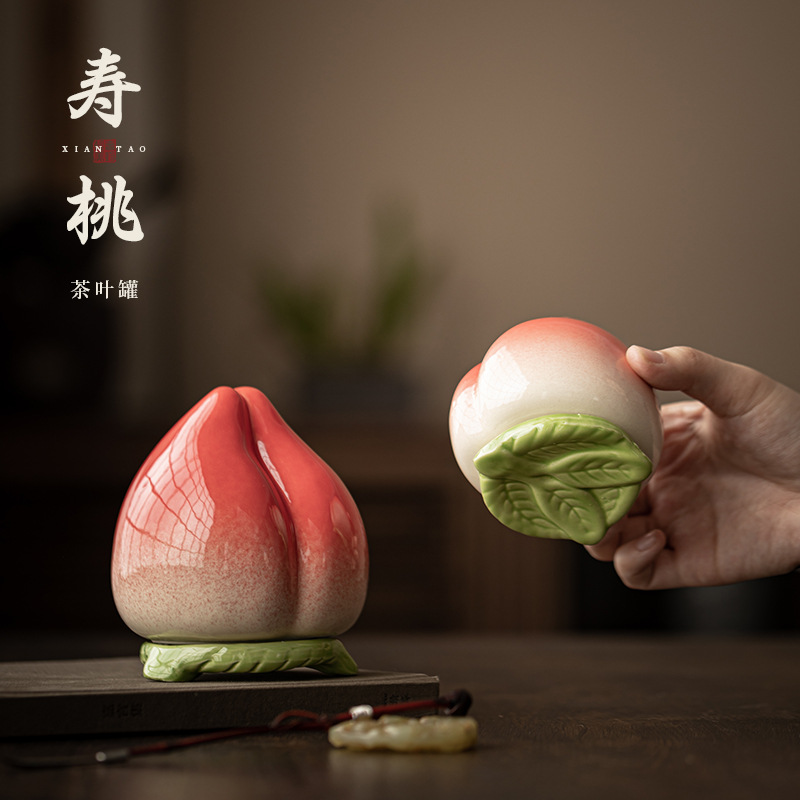 Hộp đựng trà sáng tạo Shoutao, hộp đựng đồ gốm sứ lớn, vừa và nhỏ, hộp đựng trà, đồ trang trí kho trà, quà lưu niệm